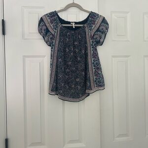 Joie 100% Silk Floral Blouse